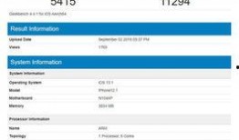 苹果跑分最新爆料